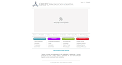 Desktop Screenshot of grupoproduccioncreativa.com